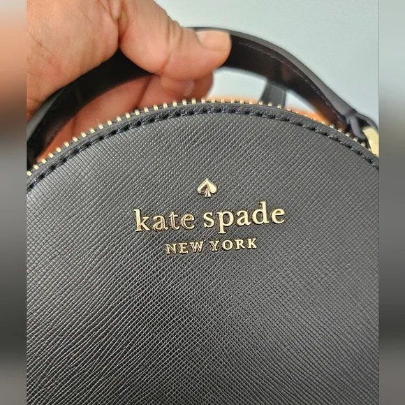 Kate Spade New York Black Saffiano Leather Schuyler Mini Backpack - Picture 3 of 10